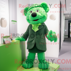 Disfraz de mascota verde...