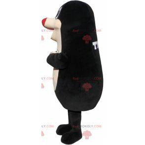 Giant mole mascot. Black and white mole suit - Redbrokoly.com