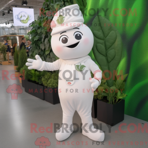 White Spinach mascot...