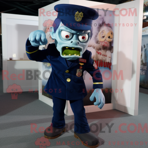 Navy Zombie maskot kostume...