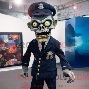 Navy Zombie maskot kostume...