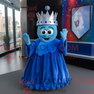 Blue Queen-maskotdraktfigur...