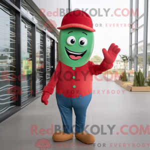 Red Green Bean maskot...