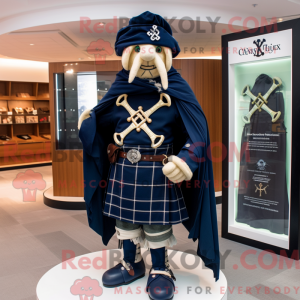 Navy Celtic Cross maskot...