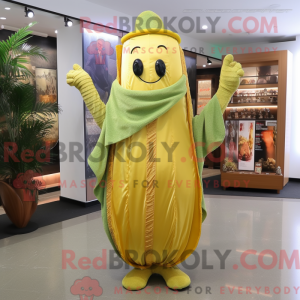 Gold Cucumber mascot...