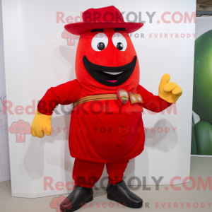 Máscara de pimenta vermelha...