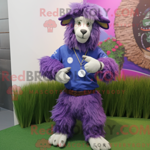 Mascotte de chèvre angora...