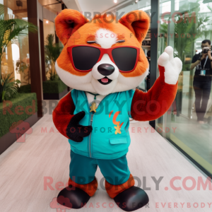 Turquoise Rode Panda...