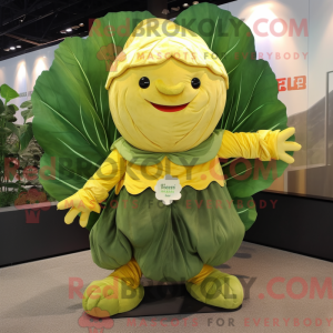 Gold Cabbage Leaf mascot...