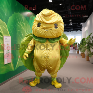 Gold Cabbage Leaf mascot...