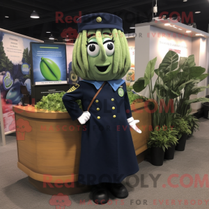 Navy Green Bean Maskottchen...