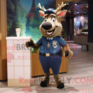 Maskotdraktfigur Navy Elk...