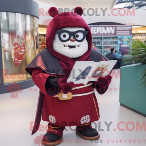 Maroon Samurai maskot...