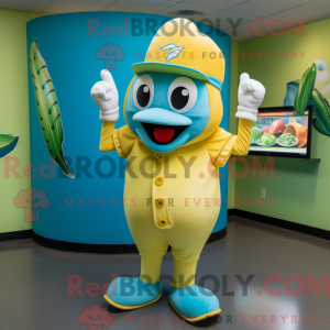 Disfraz de mascota Cyan Baa...