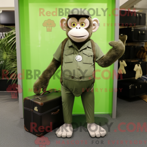 Máscara de Olive Monkey com...