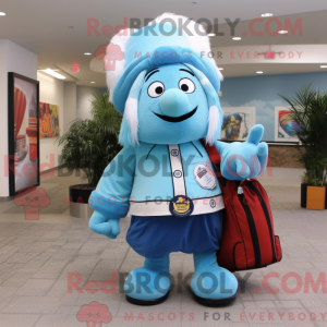 Disfraz de mascota Sky Blue...