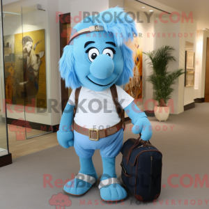 Sky Blue Chief mascotte...