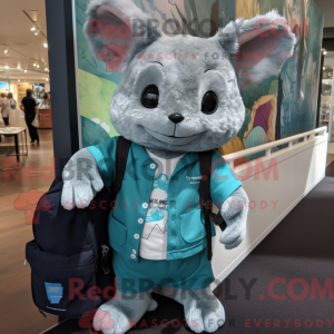 Teal Chinchilla mascot...