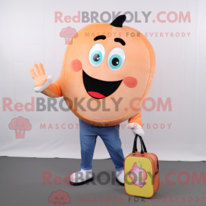 Peach Donut mascot costume...