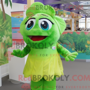 Postava maskota Lime Green...