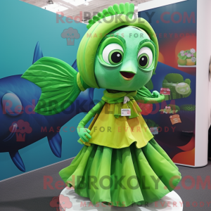 Postava maskota Lime Green...