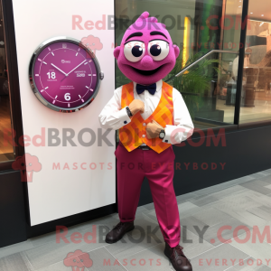 Máscara de mandarim magenta...
