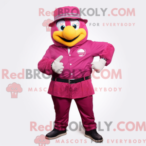 Máscara de mandarim magenta...