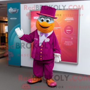 Magenta mandarin maskot...