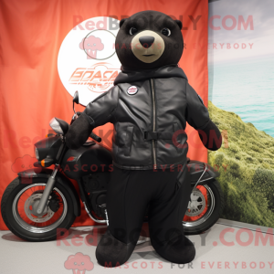 Black Seal-mascottekostuum...