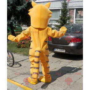 Orange und braunes Katzenmaskottchen. Katzenmaskottchen -