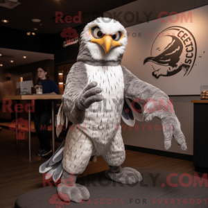 Silver Falcon mascot...