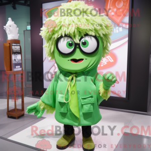 Groen Ramen-mascottekostuum...