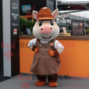 Rostschwein-Maskottchenkost...