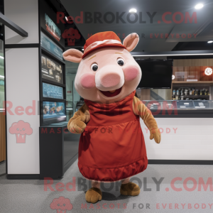 Rostschwein-Maskottchenkost...
