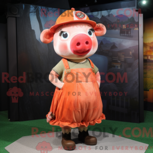 Rostschwein-Maskottchenkost...
