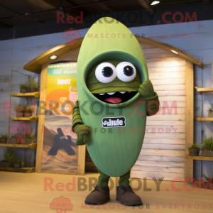 Olive Surfboard mascot...