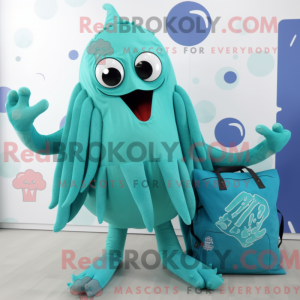 Postava maskota Cyan Kraken...