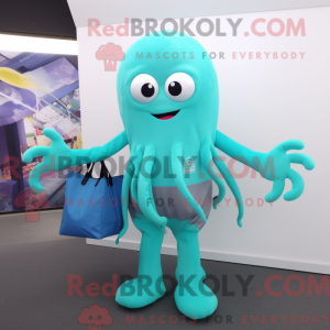 Cyan Kraken máscara de...