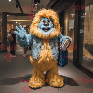 Gouden Yeti-mascottekostuum...