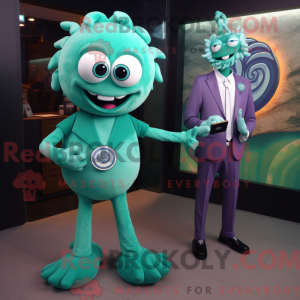 Teal Medusa Maskottchen...