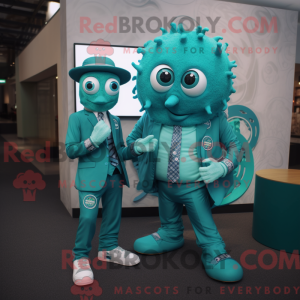 Teal Medusa Maskottchen...