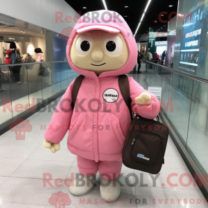 Pink maskot kostume...