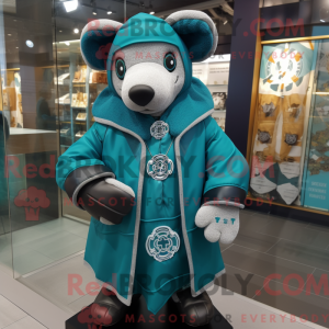 Teal Celtic Cross mascot...