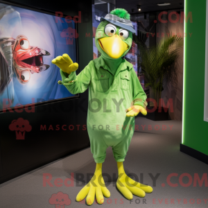 Lime Green Gull maskot...