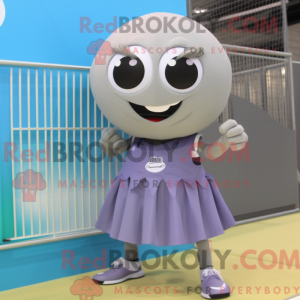 Gray Volleyball Ball mascot...