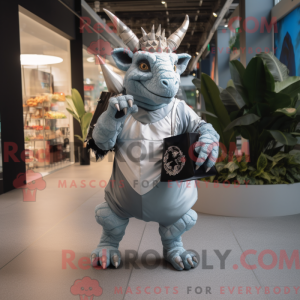 Sølv Triceratops...
