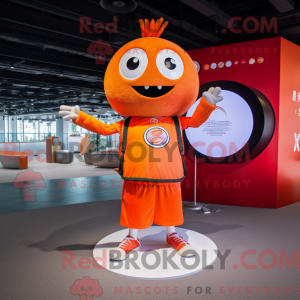 Orange Plate Spinner maskot...