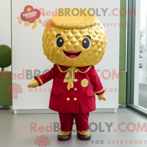 Gold Raspberry mascot...
