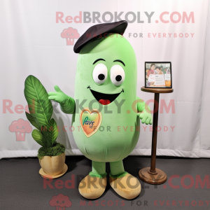 Peach Green Bean mascot...
