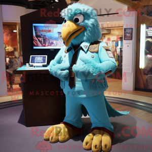 Turquoise Eagle mascot...